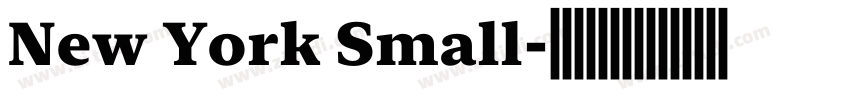 New York Small字体转换